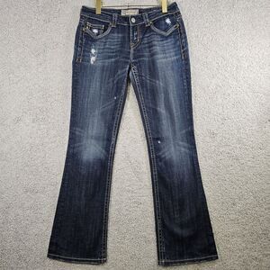 MEK Denim Jeans Womens 28x32 Oaxaca Slim‎ Boot Low Rise Western Biker Rock